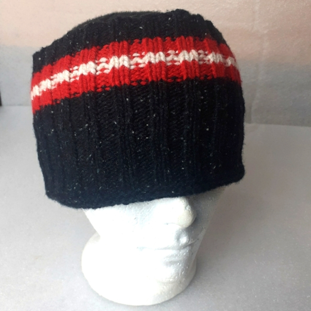 LAMBSWOOL AZTEC TRIBAL PATTERNS ROLLOVER BEANIE by Lauren RALPH LAUREN - Picture 1 of 4